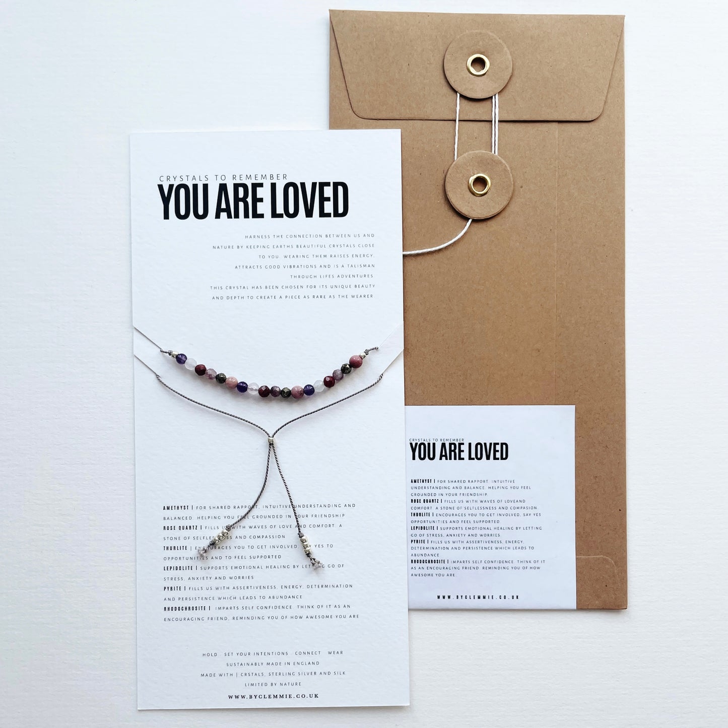 Crystal Recipe | You are Loved | Bracelet