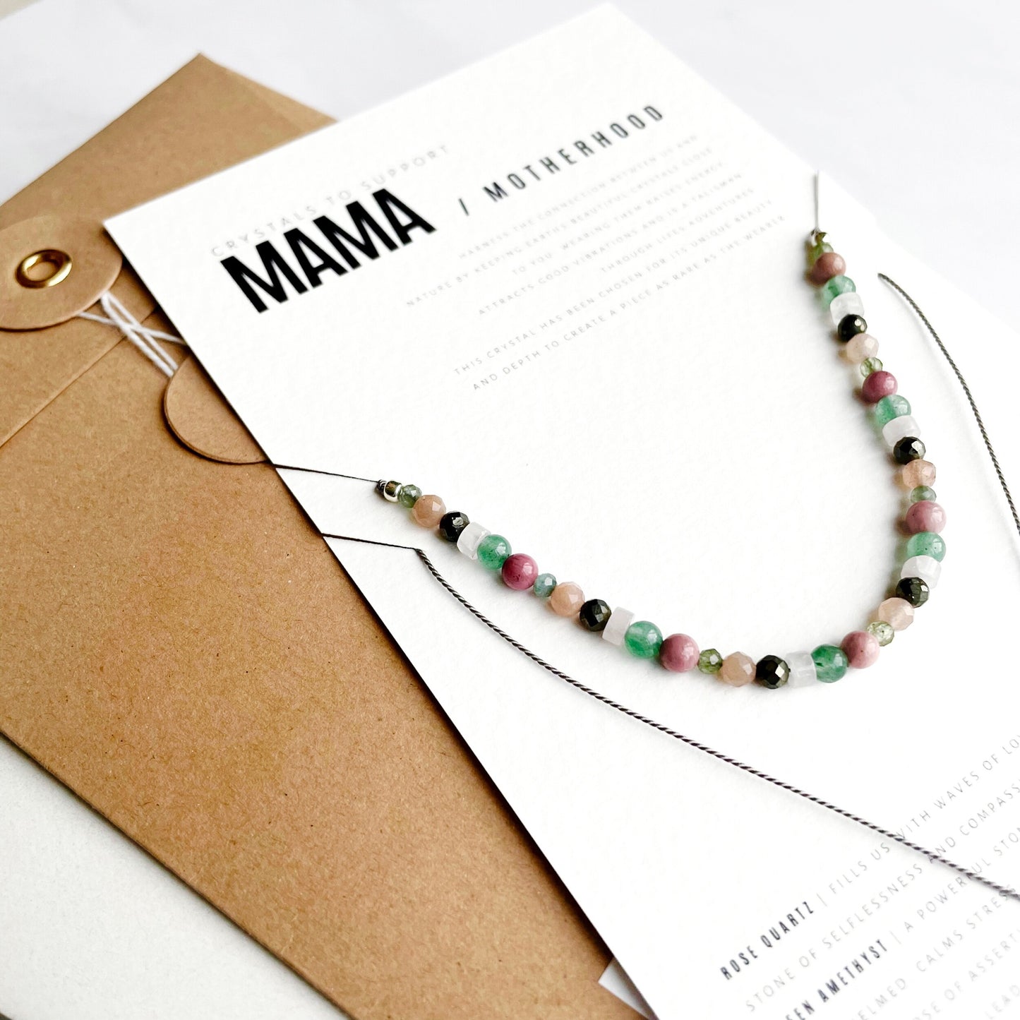 CRYSTAL KIT NECKLACE | MAMA / Motherhood