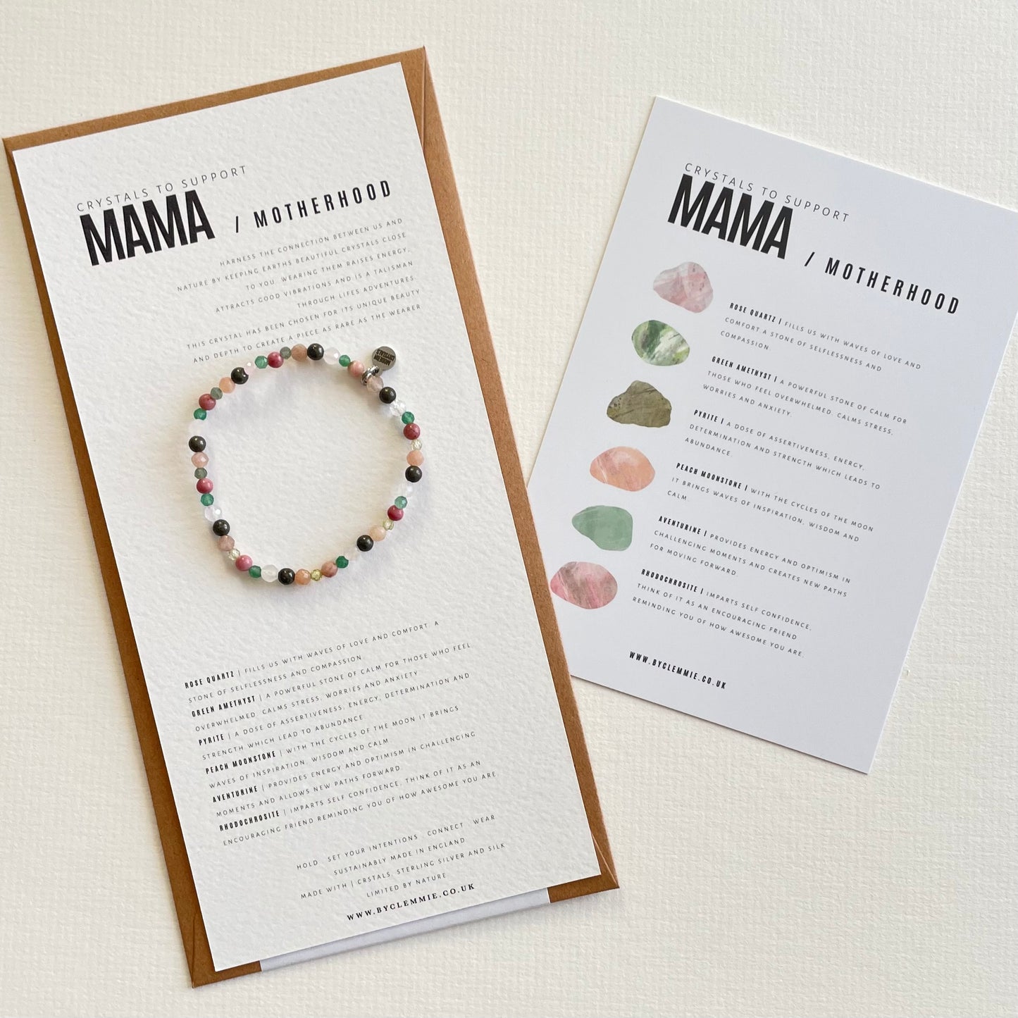 Crystal Recipe | Mama / Motherhood | Stretch Bracelet