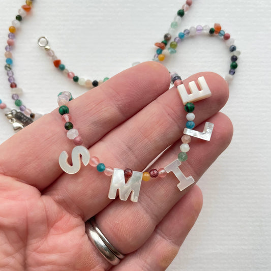 Crystal Word Necklace | Customise Your Own