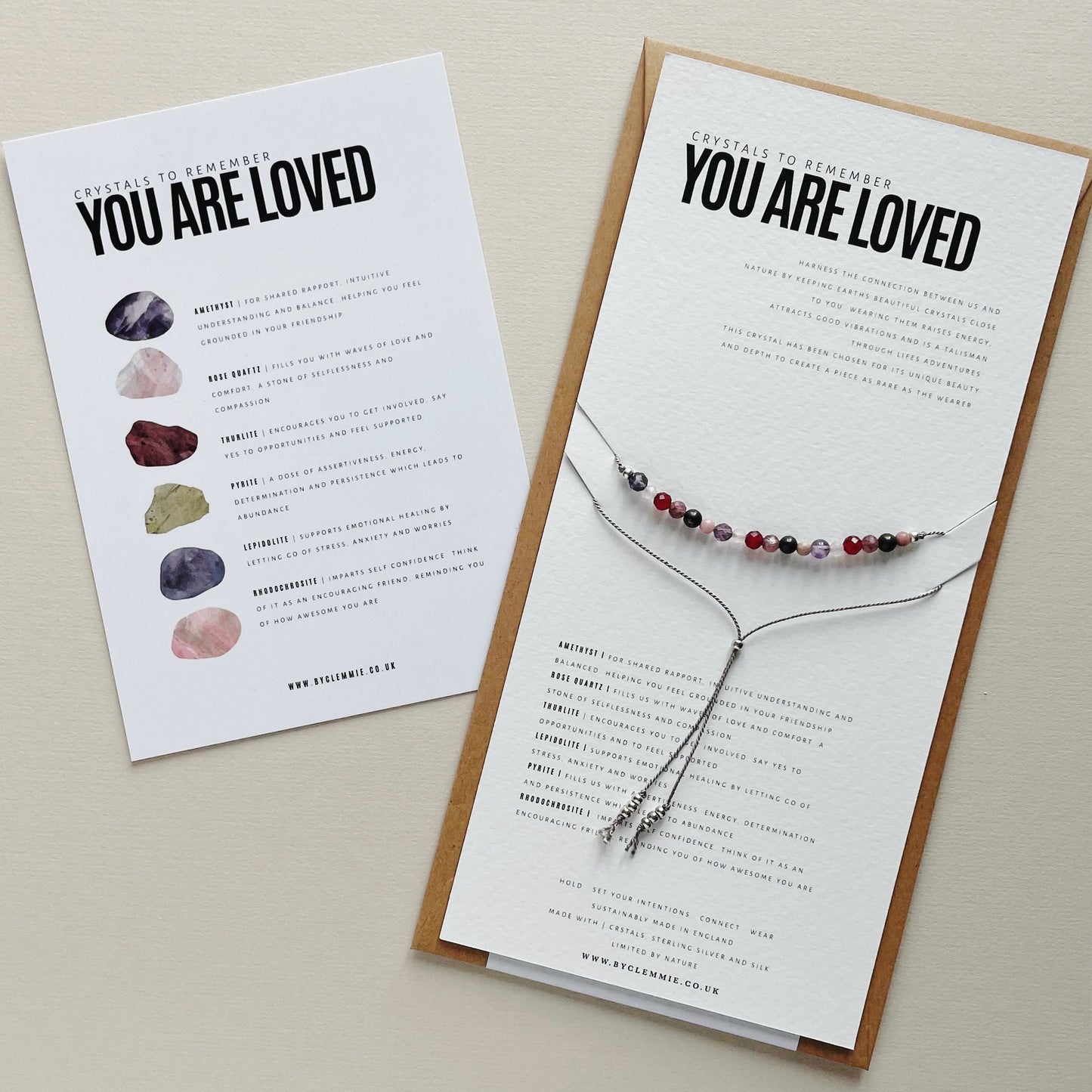 Crystal Recipe | You are Loved | Bracelet