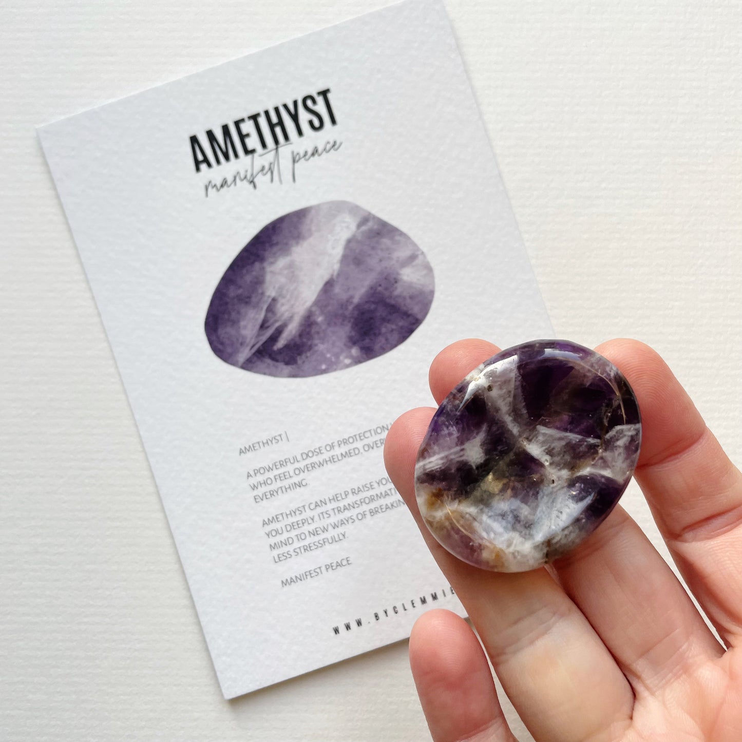 Pocket Worry Stone | Amethyst