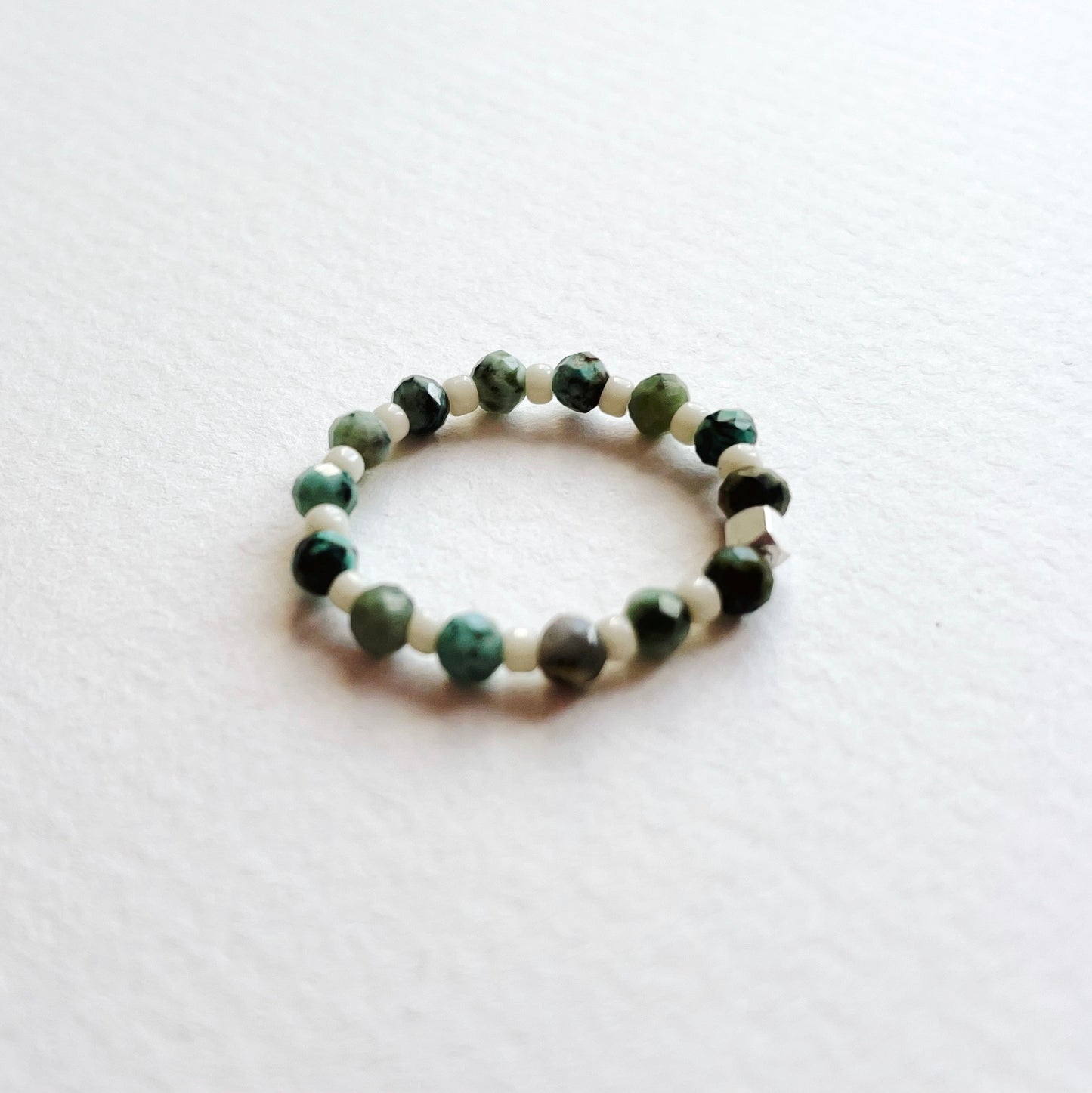 CRYSTAL RING  | Green Turquoise