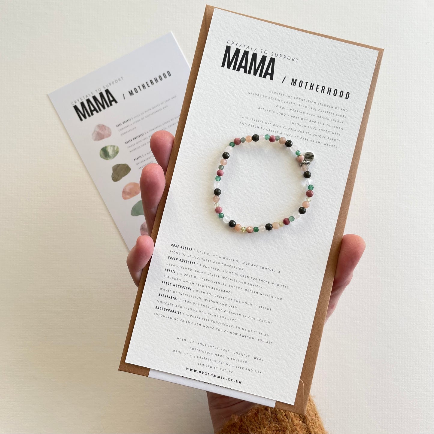 Crystal Recipe | Mama / Motherhood | Stretch Bracelet