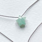 Silk Charm Necklace | Aquamarine Star