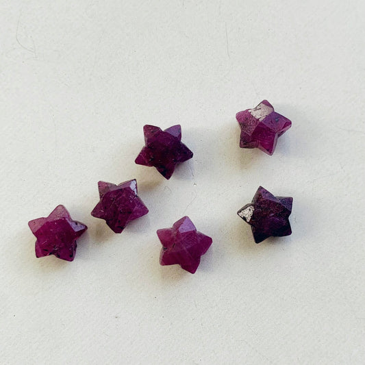 Silk Charm Necklace | Ruby Star