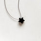 Silk Charm Necklace | Onyx Star