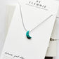 Silk Charm Necklace | Turquoise Moon